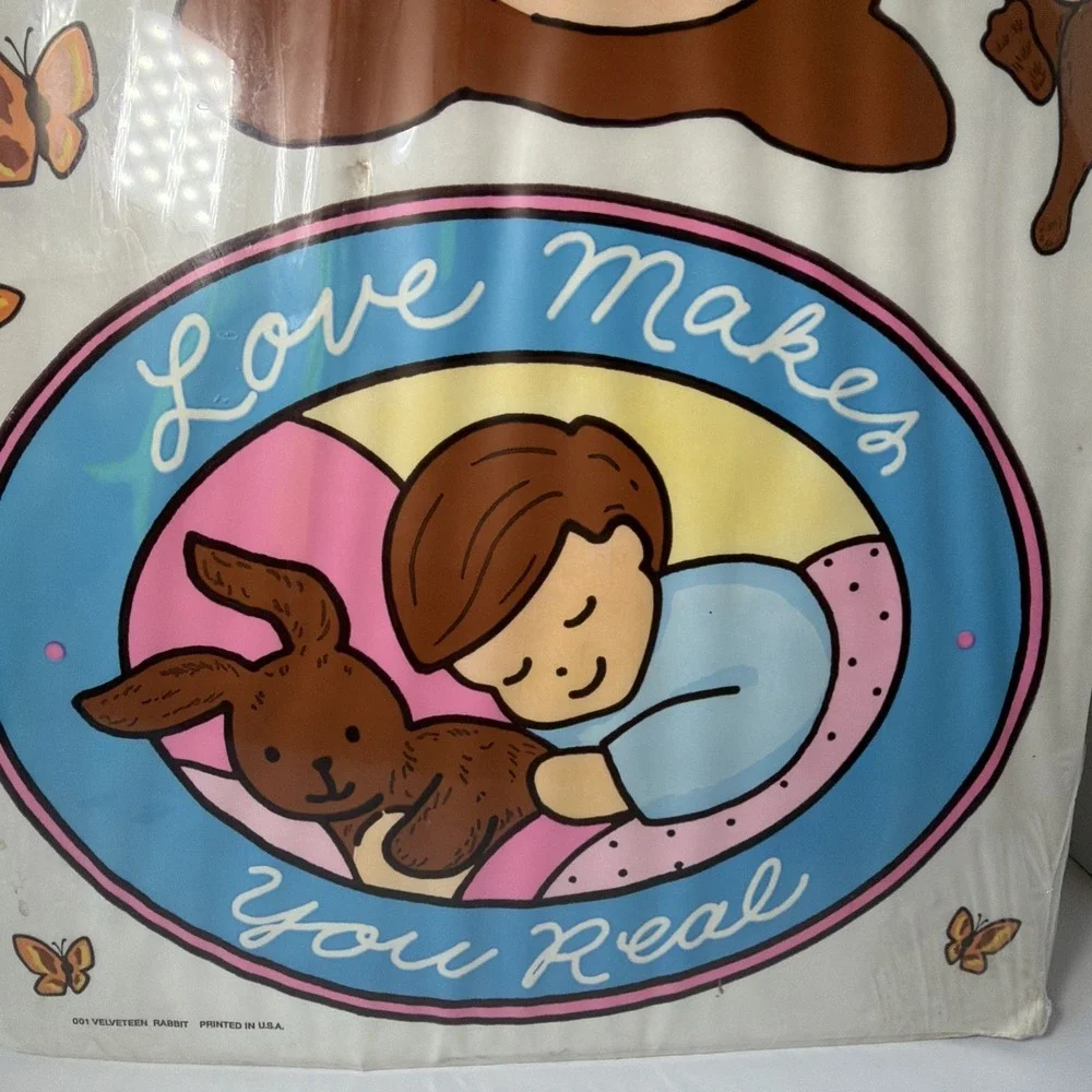READ Nos VELVETEEN RABBIT Baby Nursery Decorations Stick-ups Stickers 1985 Bunny